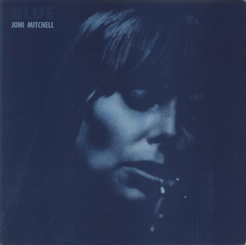 Joni Mitchell Blue - 1st + Blue Inner - VG UK vinyl LP album (LP